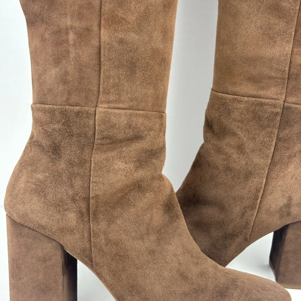 Kenneth Cole Carrah Women’s Brown Suede Over the Knee Boots Size 8M
